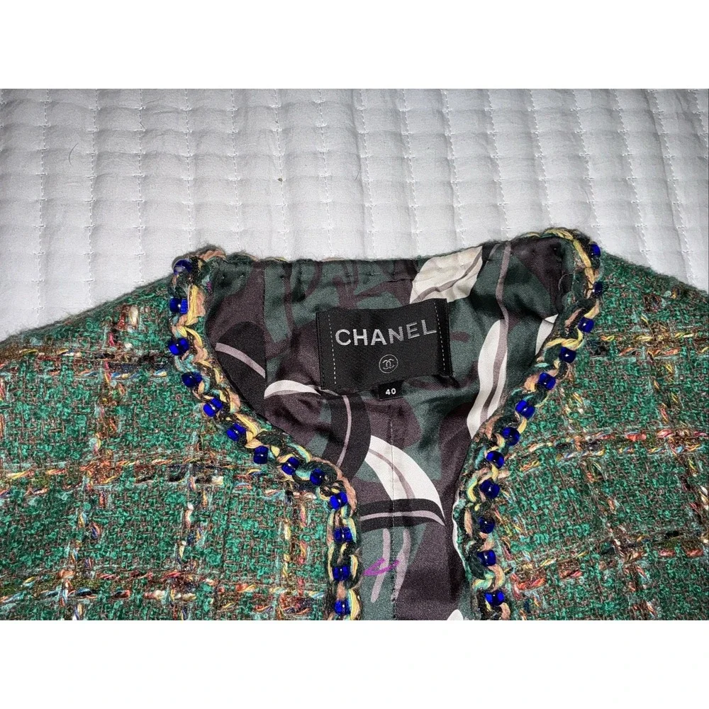 Chanel‎ Woman's Tweed Jacket Size 40 - Picture 6 of 15